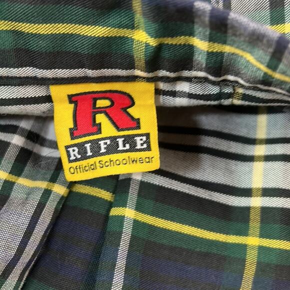 Rifle Official Schoolwear plaid pleated schoolgirl skirt, size 10.5 - Picture 6 of 6